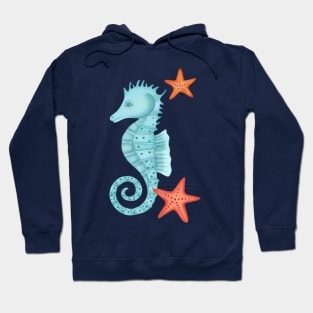 Sea Horse and Sea Stars Hoodie